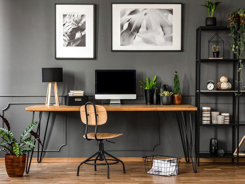 decoração de escritório moderna para criar um ambiente bonito e funcional